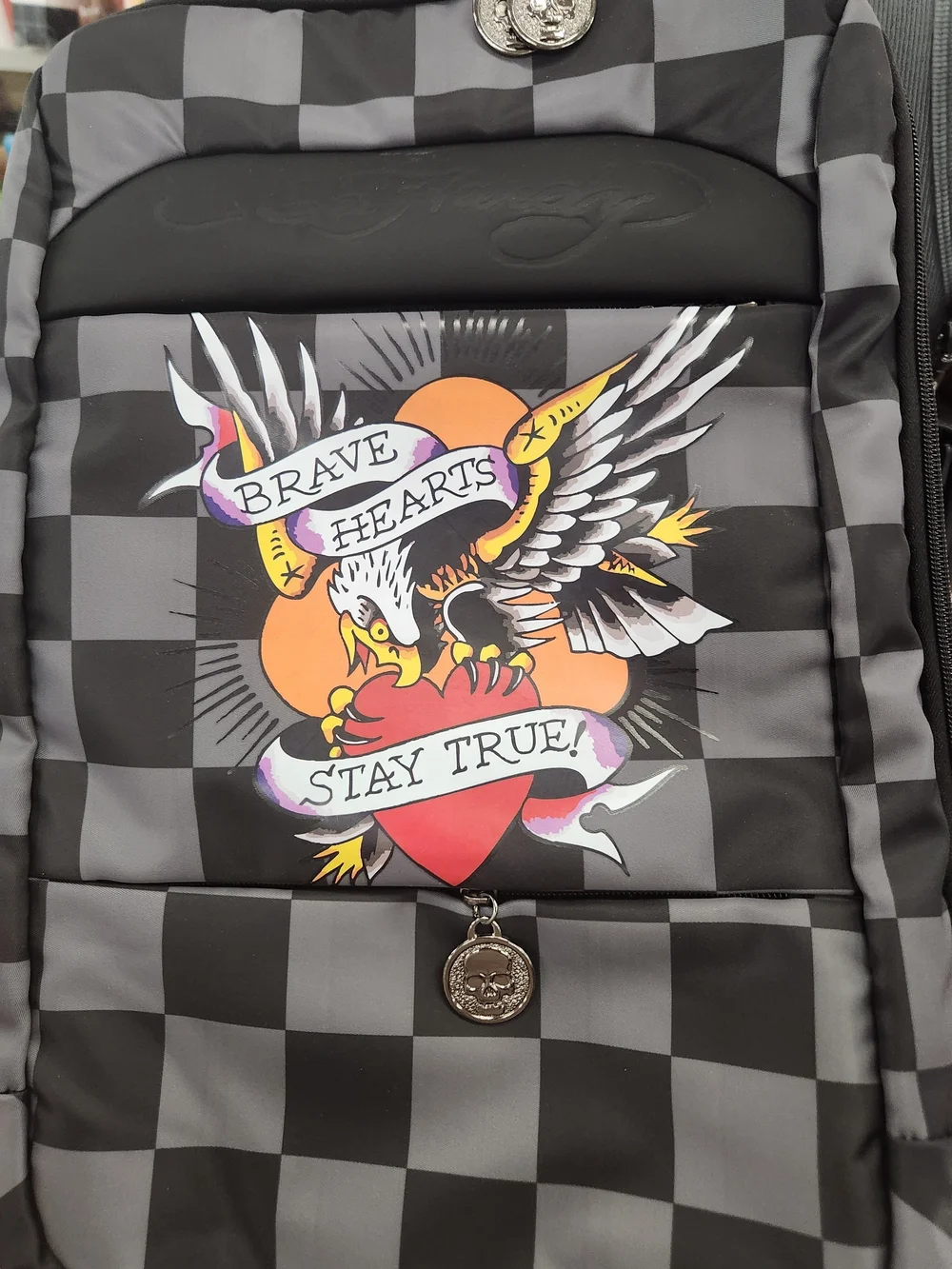 Ed Hardy Multi-Functional 2-in-1 Travel Backpack / Suitcase NWT